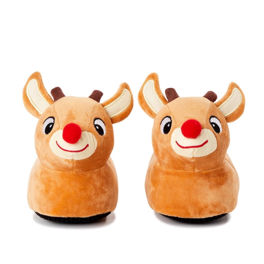 🎄 Rudolph The Red Nosed Reindeer House Slippers